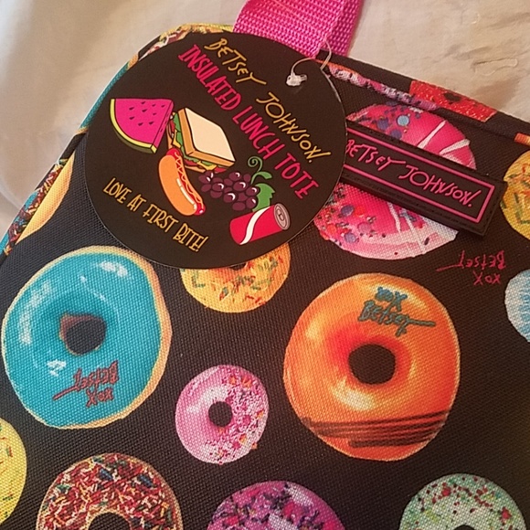Betsey Johnson donut lunch tote - Picture 3 of 5